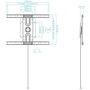 SOPORTE PARED-TV 37"-80" 360º LP3780F-R TOOQ